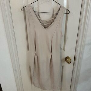 sweatshirt detailed corset dress bone colour